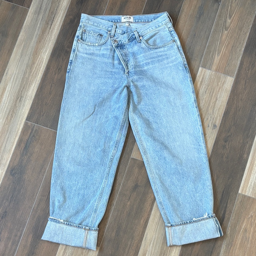 Agolde Criss Cross Straight Jeans - Picture 3 of 7
